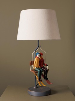 Bordlampe med skiheis None - Hyttestil