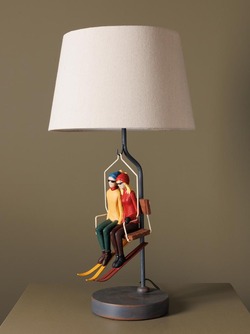 Bordlampe med skiheis None - Hyttestil