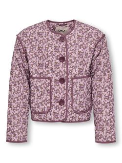 KOGTENNA AOP QUILTED JACKET  Rose Brown Ditsy Flower - Kids Only 