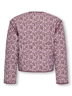 KOGTENNA AOP QUILTED JACKET  Rose Brown Ditsy Flower - Kids Only 