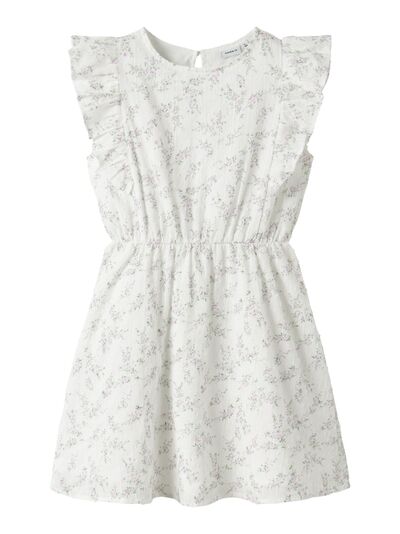 NKFFRITING CAPSL DRESS BRIGHT WHITE - Name It