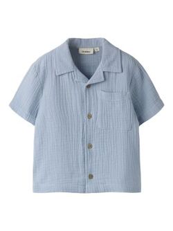 NMMFULINA SS SHIRT LIL ATELIER Zen blue - LIL`ATELIER