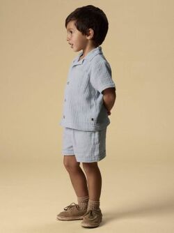 NMMFULINA SS SHIRT LIL ATELIER Zen blue - LIL`ATELIER