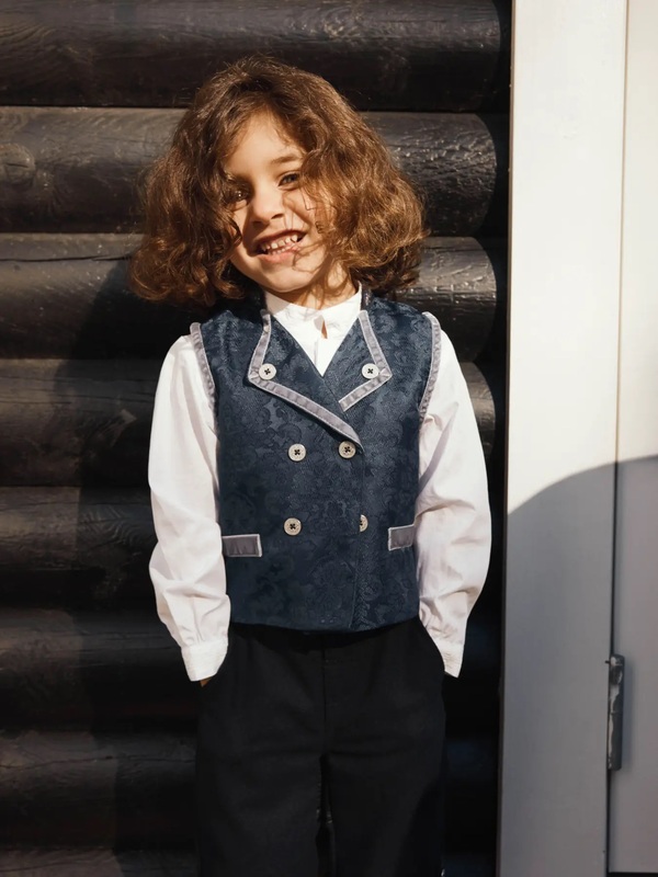 Festdrakt Gutt Blå vest