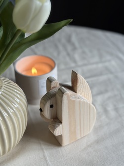 Ekorn dekor Beige - Asrkunst