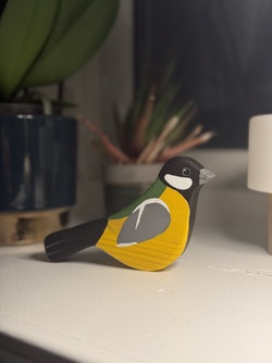 Trefigurer - fugler  gul - Asrkunst