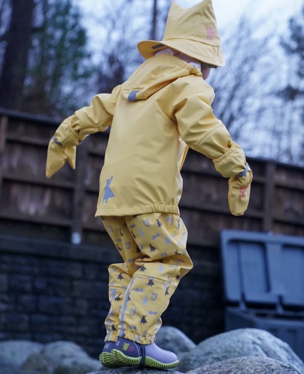 Kattnakken Regnsett Plask Bananskum