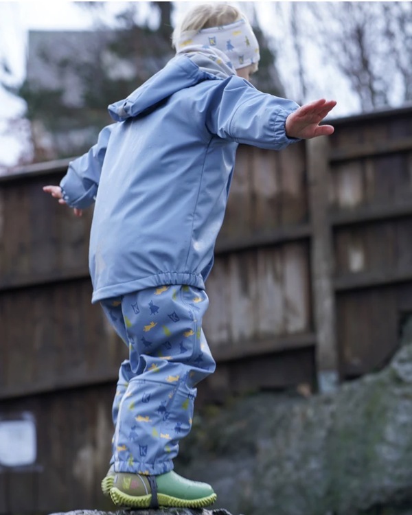 Kattnakken Regnsett Plask Mjuk Blå