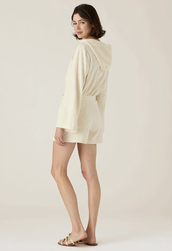 Økologisk bomullsfrotté offwhite