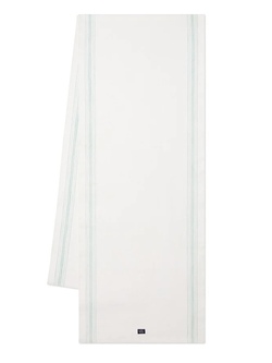 Stripet bordløper i økologisk bomull White /Green - Uspesifisert