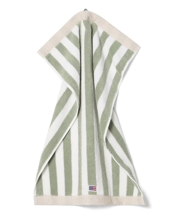 Blokkstripet håndkle
