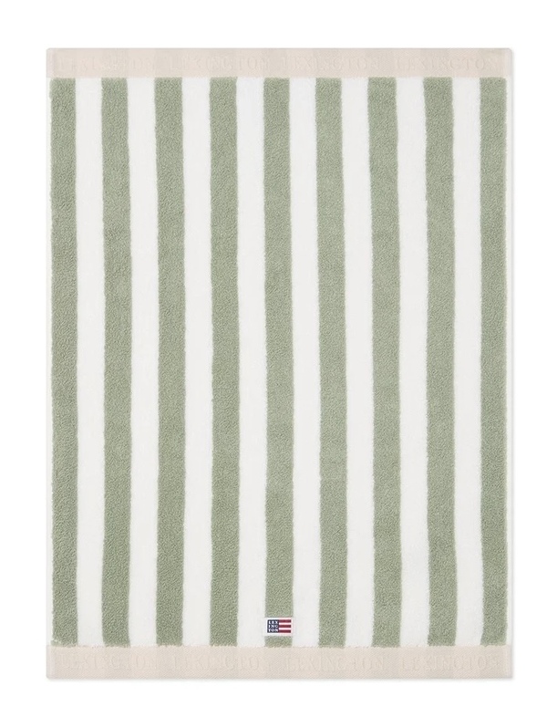 Blokkstripet håndkle