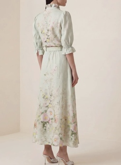 Linen Maxi Skirt Harmony - by TiMo