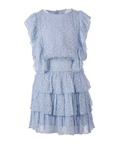 Milla kjole  Blå blomstret - Salto