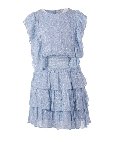 Milla kjole  Blå blomstret - Salto