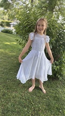 Marcia lang kjole Blå - Salto