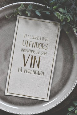 Trend Serviett - Vin på Verandaen, 20pk ikke relevant - Trend Design