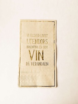 Trend Serviett - Vin på Verandaen, 20pk ikke relevant - Trend Design