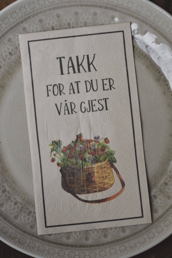 Trend Serviett - Takk for at du er vår Gjest, 20pk