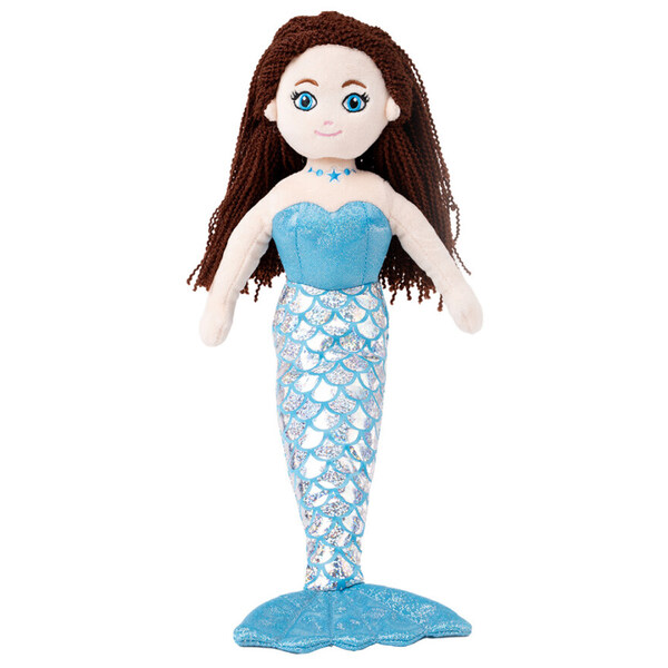 Teddykompaniet havfrue blå, 35cm