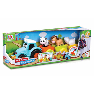 BB Junior Farm Tractor Pull Along PULL ALONG TRAKTOR - BB Junior