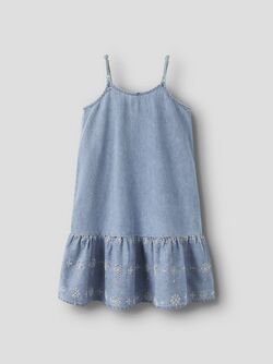 NKFHAVEN DNM ANGLAISE DRESS  Light Blue Denim ANGLAISE - Name It
