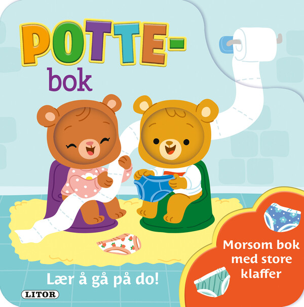 Lekebok Pottebok med klaffer