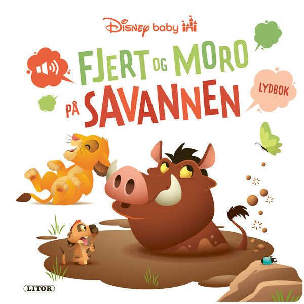 Lekebok med lyd Fjert og moro på savannen