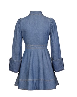 Denim Mini Dress FRENCH BLUE - by TiMo