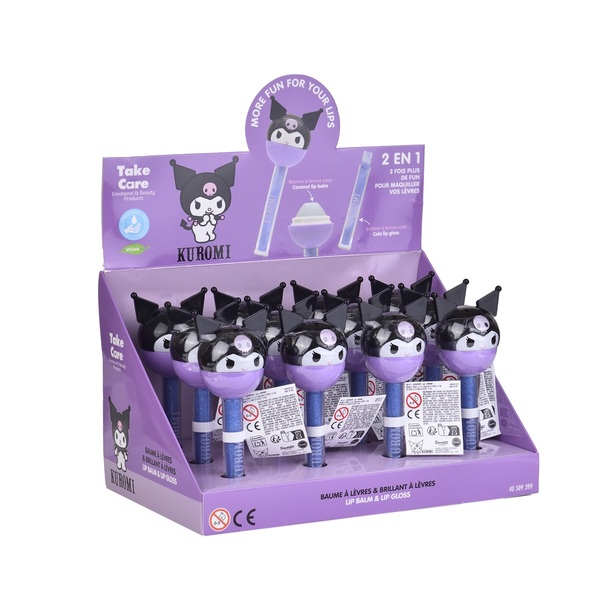 Hello Kitty KUROMI LIP BALM & GLOSS LOLLIPOP - 1stk