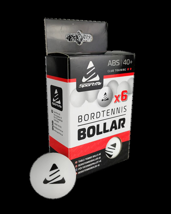 SportMe Bordtennisballer 6-pakning