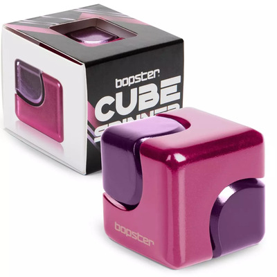 BOPSTER FIDGET KUBE SPINNER - ROSA OG LILLA ROSA OG LILLA - Småvarer