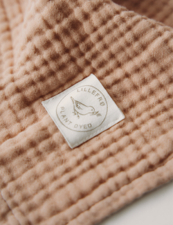 Muslin Blanket krapp fersken - Lillefrø