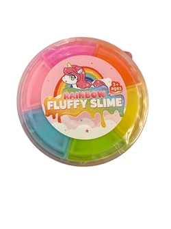 Slime Rainbow Fluffy 180gram Slim - Fidget Toys