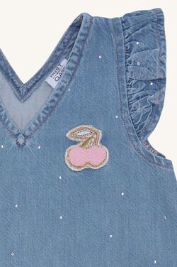 HC KAROLINE SPARKLING DENIMKJOLE Blue Denim  - Hust & Claire