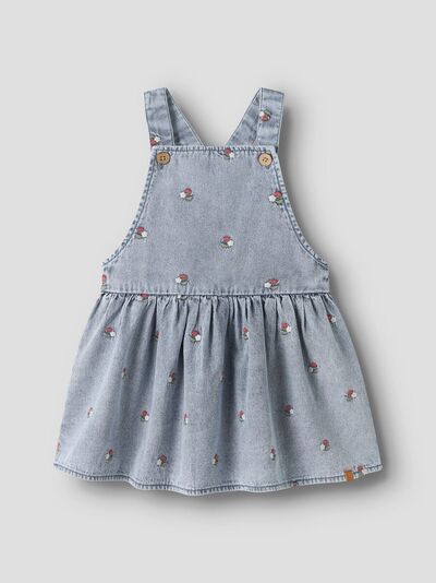 NBFFUNDA DNM EMB SKIRTALL  LIL ATELIER Medium Blue Denim EMB - LIL`ATELIER