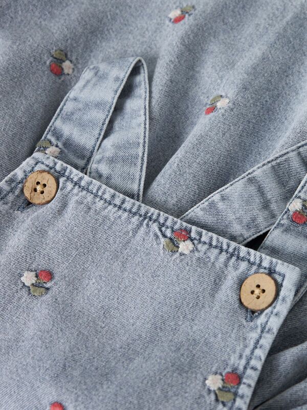 NBFFUNDA DNM EMB SKIRTALL  LIL ATELIER