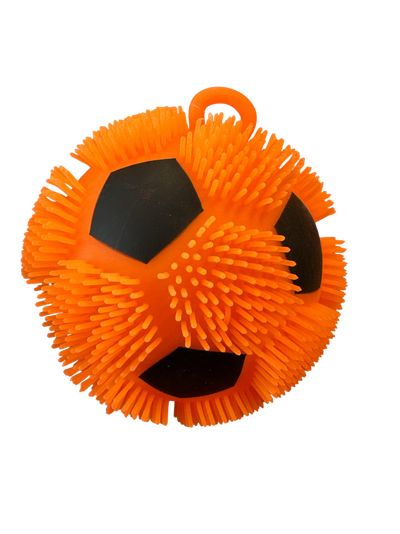 Puffer ball 16cm fotball Oransje - Fidget Toys
