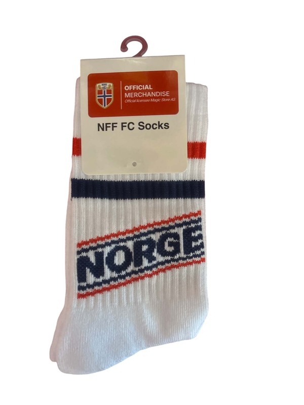 Norge Sokker 1pk hvit str 30-35