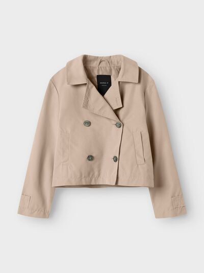 NKFMADELIN TRENCH COAT SHORT Savannah Tan - Name It