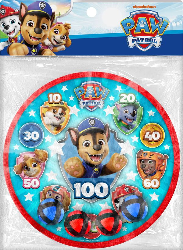 Paw Patrol dartballspill med måltavle 28 cm