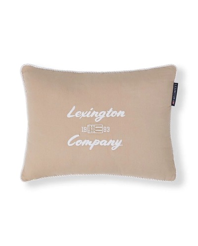 Logopute i Økologisk Bomull 40x30cm Beige/Hvit - Lexington