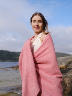 Breeze Badehåndkle 80x180cm Rosa - Høie of Scandinavia 