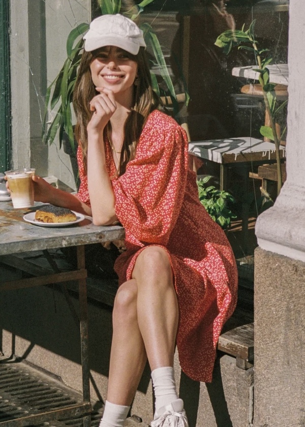 Spring V-Neck Dress