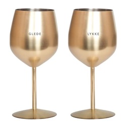 Vinglass - Glede & Lykke 2pk ikke relevant - Pictureit.no 
