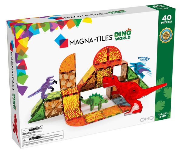 MAGNA-TILES® Dino Verden 40 deler