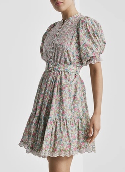 Cotton Slub Shift Dress Lush - by TiMo