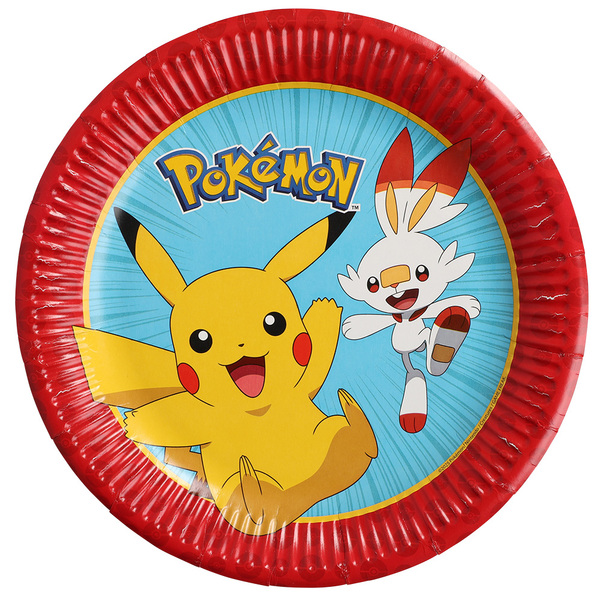 Papptallerken Pokémon 23 cm 8-pk