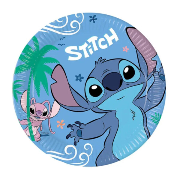 Papptallerken Stitch 8-pk