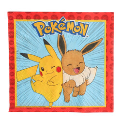 Servietter Pokémon 33x33 cm 20-pk Servietter 20-pk - Bursdag/Fest